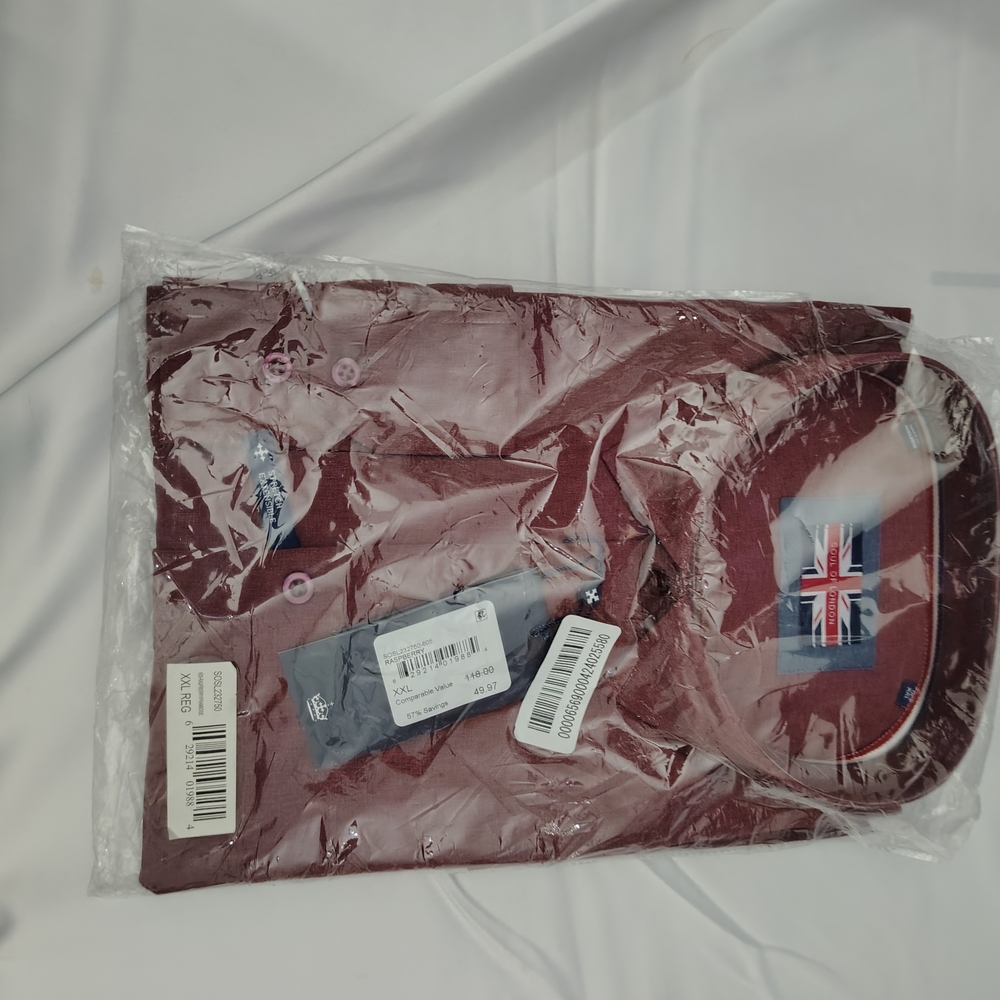 Soul Of London Burgundy Shirt